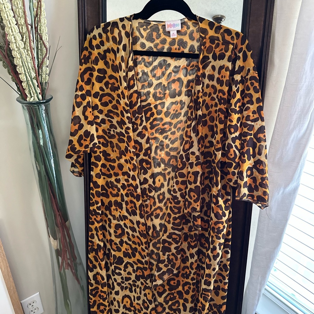 Leopard Print Kimono Cardigan